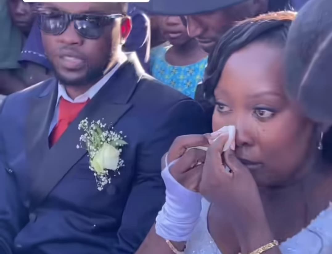 Bride gets emotional as classmates gift her k on wedding day