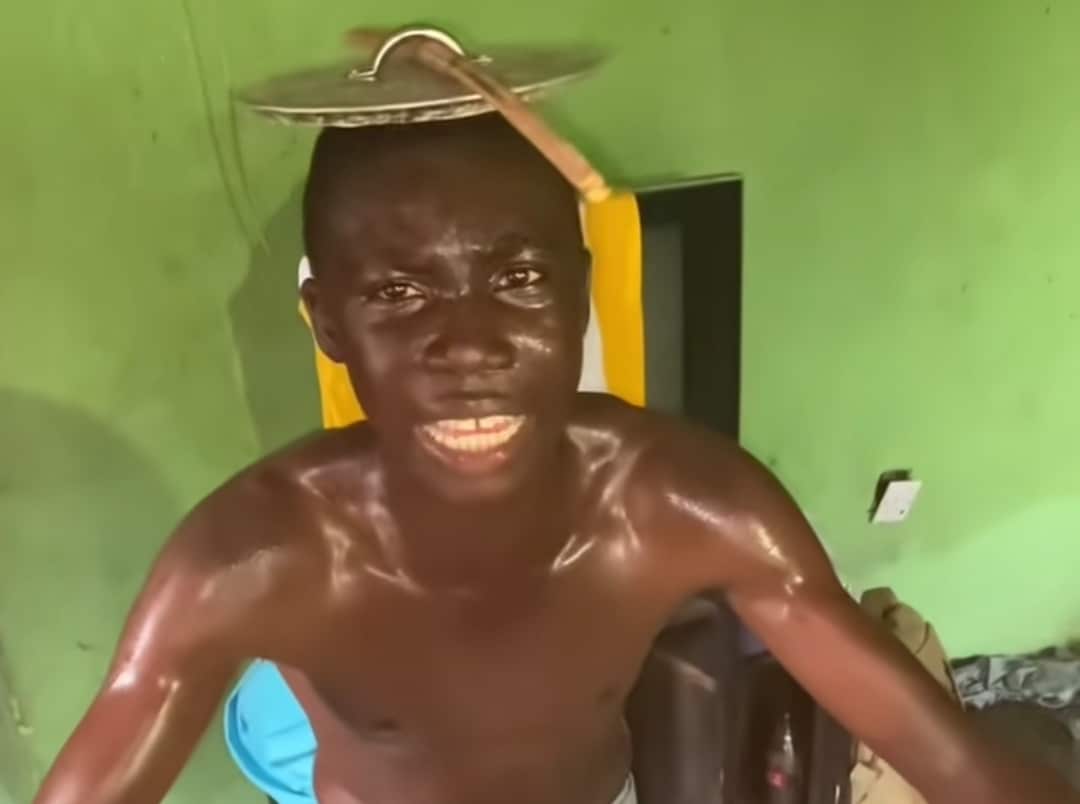 Young man punished for theft, made to mimic motorcycle sounds 'voooom' and 'pim pim'