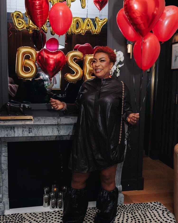 Burna Boy's mother surprise birthday