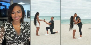 Lady overjoyed as 'little brother' proposes marriage