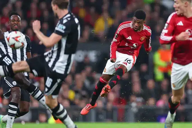 Amad Diallo steals show with brace as Man United claim first European win in 383 days