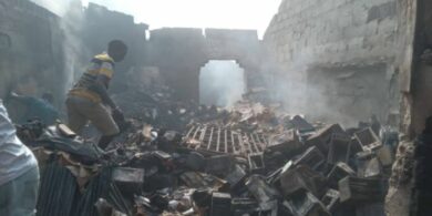 Fire guts Ebute Ero market in Lagos