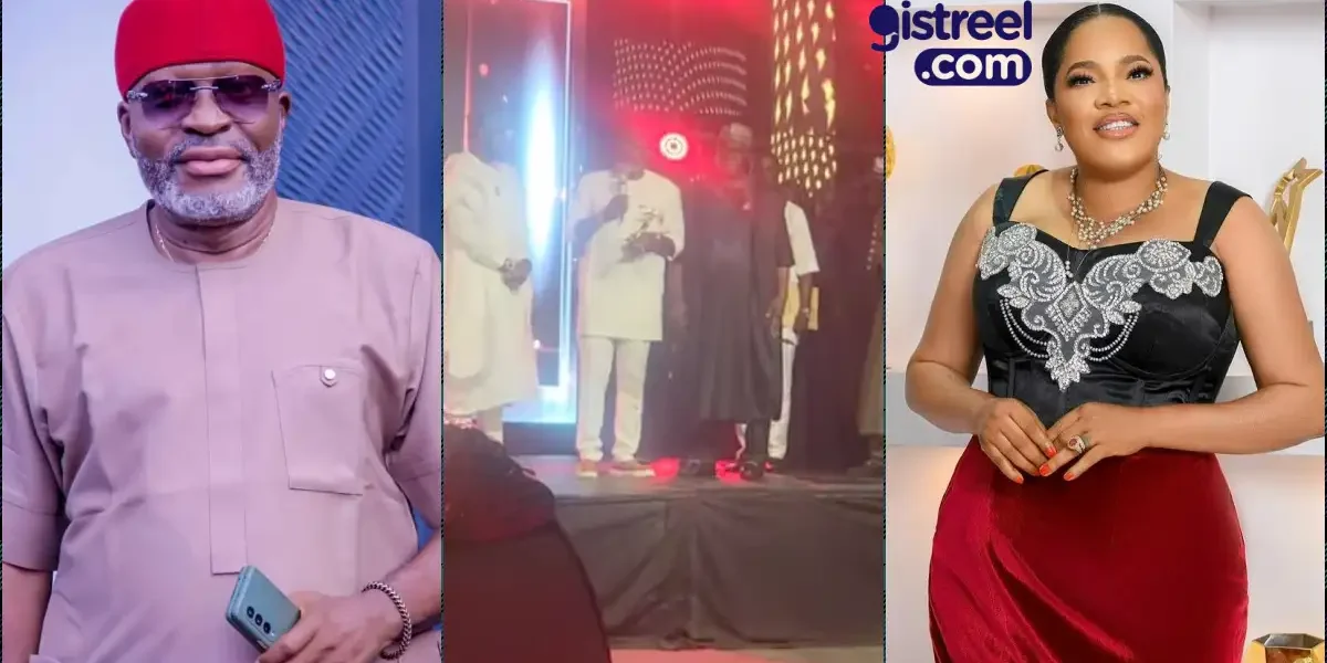 Kanayo teases Toyin Abraham during Lifetime Achievement Award speech