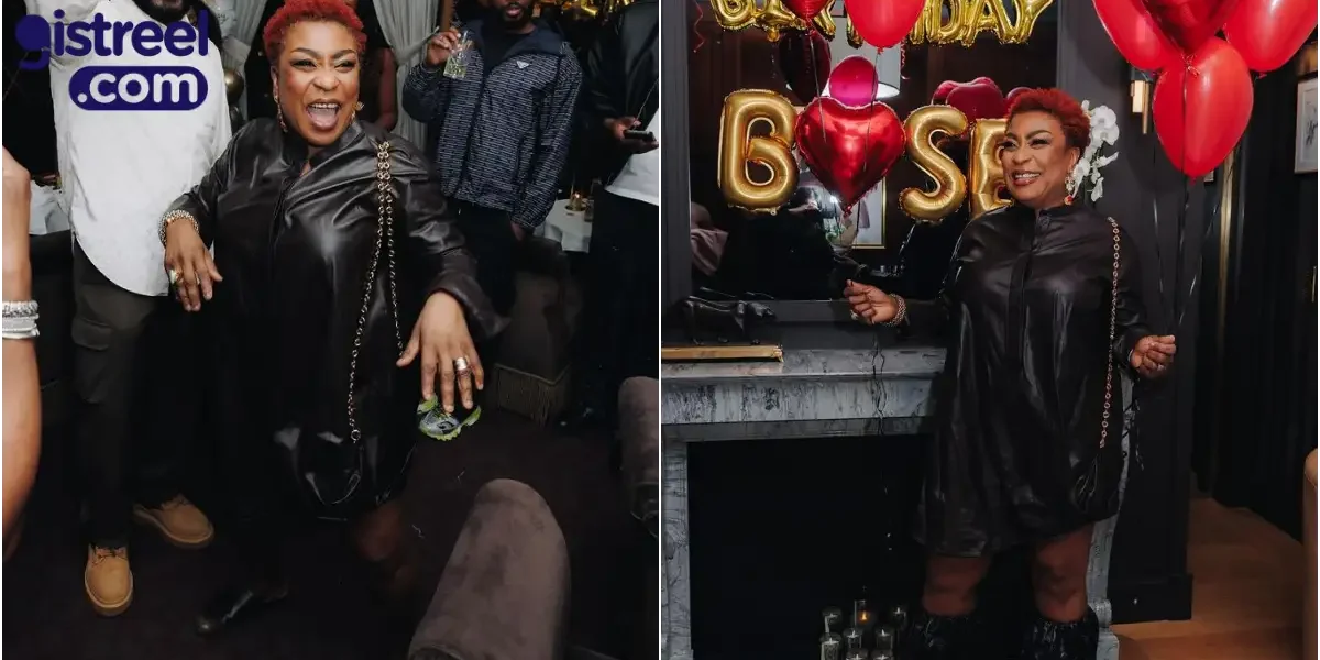 Burna Boy's mother, Bose Ogulu overwhelmed by surprise birthday bash