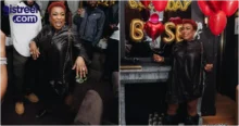 Burna Boy's mother, Bose Ogulu overwhelmed by surprise birthday bash