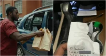 Man shares shocking note from a lady eying him a shopping mall