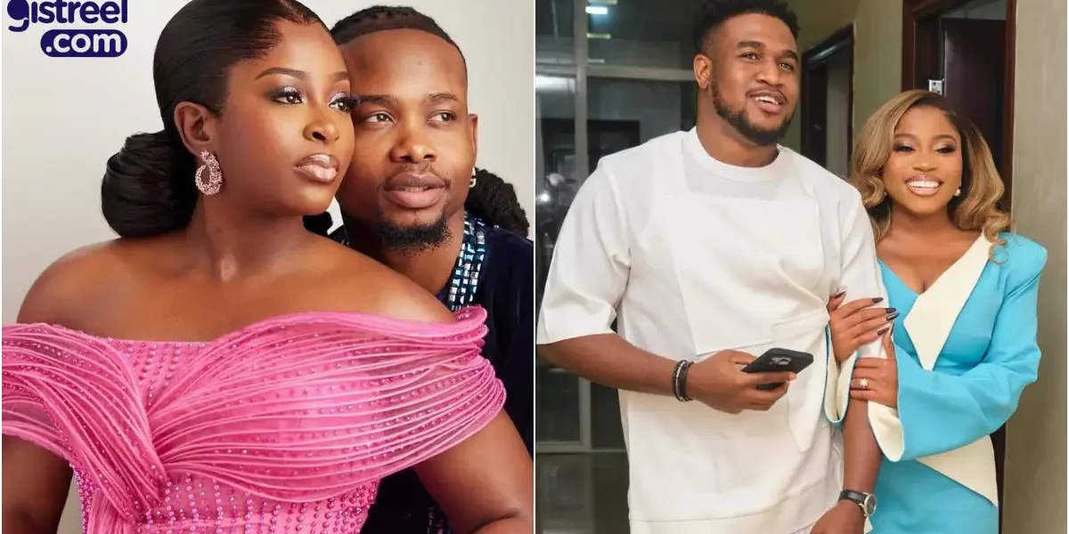 "Abi na fake marriage I do" - Yhemolee gushes over Veekee James, husband