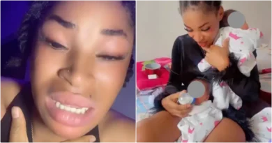 "I’m just too young for this" - GenZ lady weeps after welcoming twins