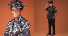 Son celebrates mother’s retirement from Nigeria Police, praises her integrity