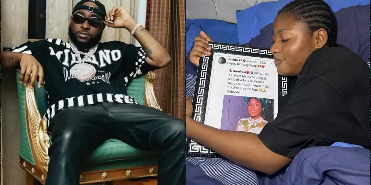 Lady frames post as Davido makes her birthday special