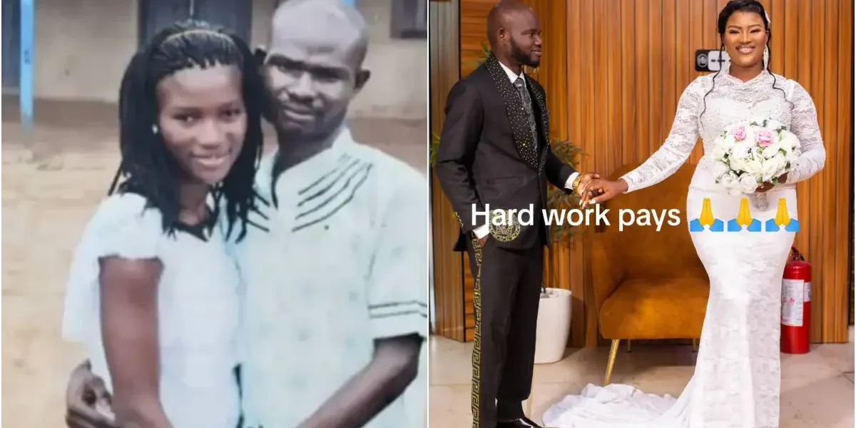 Couple shares throwback photo from days of 'humble beginning'