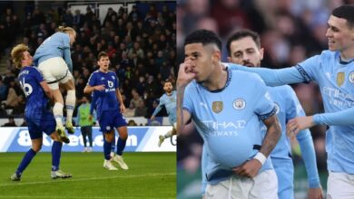 Leicester 0-2 Man City: Haaland scores as Manchester City end winless run