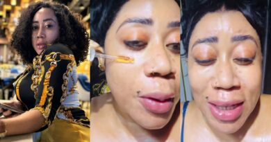 Concern trail new video of Moyo Lawal complaining about her frontals