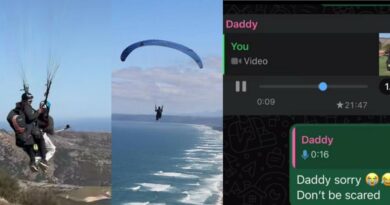 Lady shares dad's hilarious reaction to her paragliding video