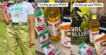 Corper flaunts mouthwatering Christmas packages received from PPA