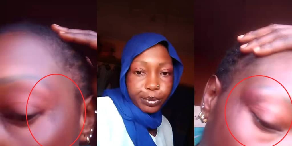 Wife cries out as husband inflicts injuries on her for asking for food money but plays lotto games