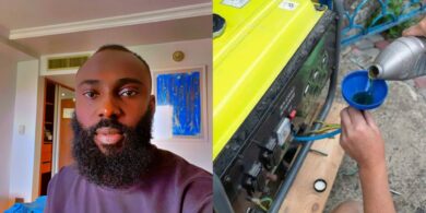 Man shocked as 24-year-old apprentice from Benin Republic can't refuel a generator