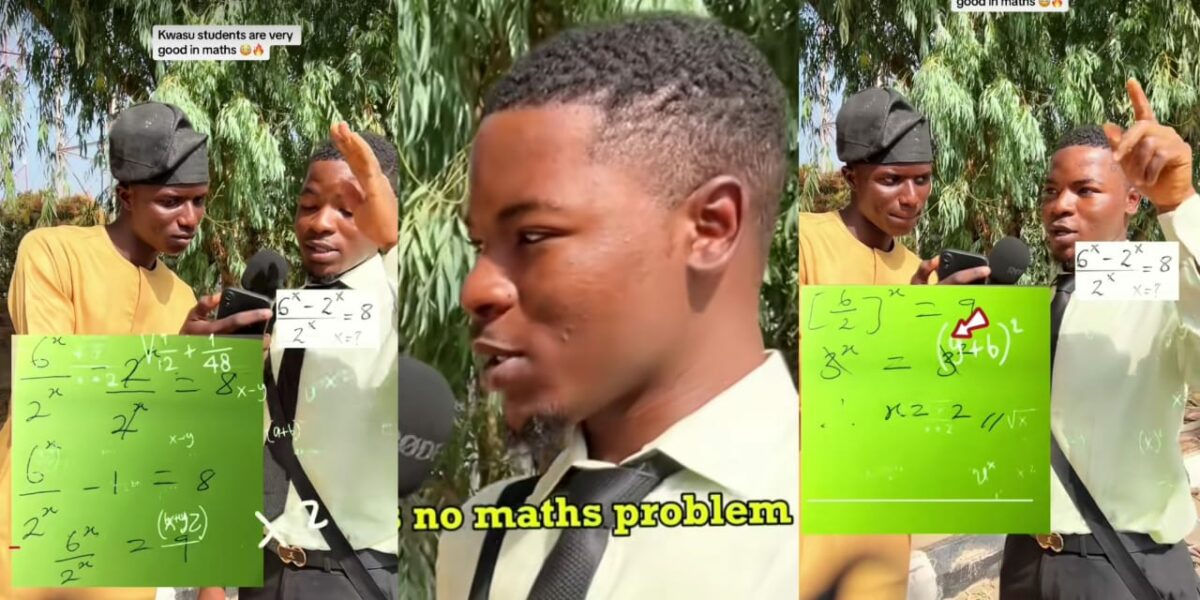 KWASU student claims he can solve any math problem in the world