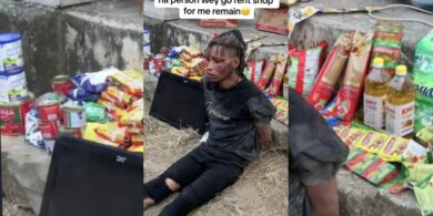 Man publicly paraded after allegedly stealing provisions and TV