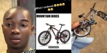 Man regrets ordering mountain bike online after receiving tiny version