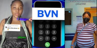 Lady narrates how she got pregnant by her bank account officer after calling him to request her BVN