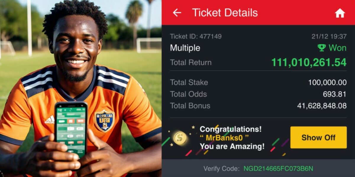 Man wins ₦111 million on SportyBet, shocks many with proof