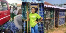 Creative Nigerians construct 2 restrooms for secondary school using 5,000 plastic bottles