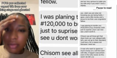 Outrage as lady ghosts talking stage who sent her ₦15k, shares his message online