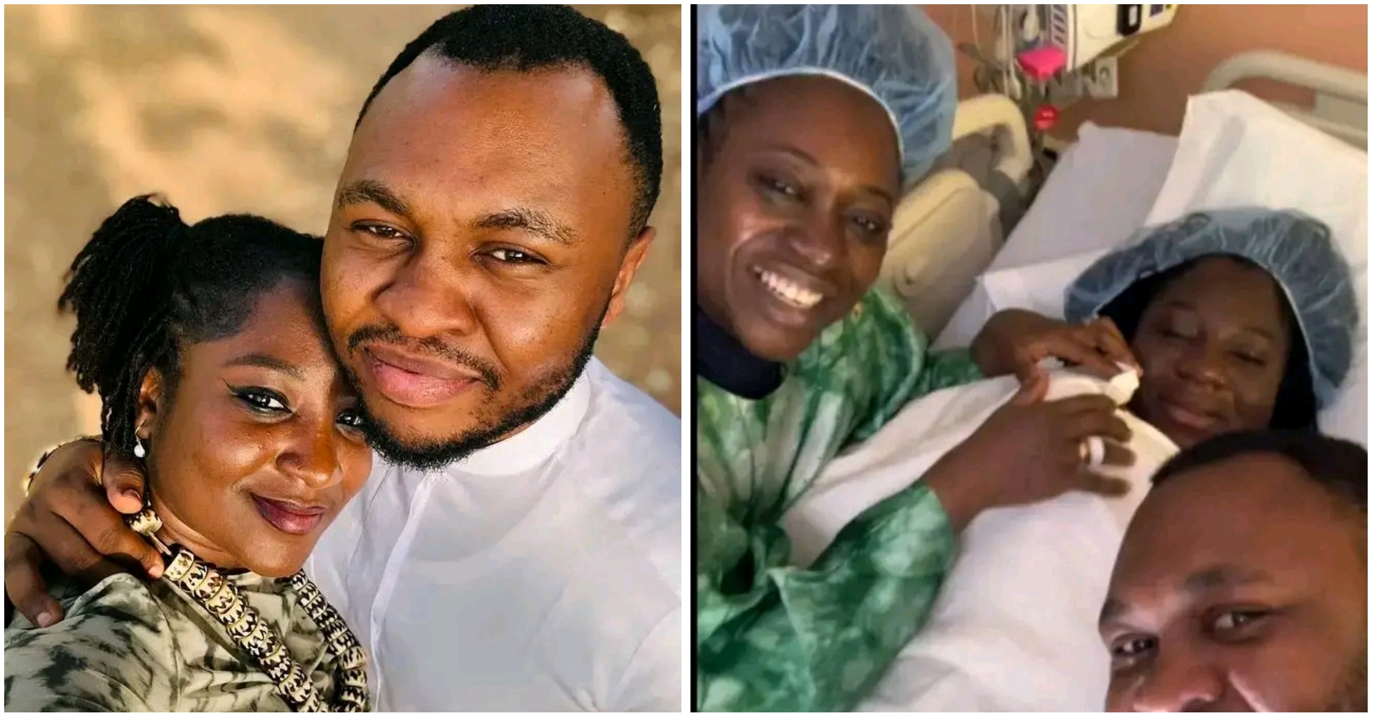 Deborah Enenche and husband welcome first child