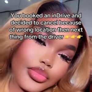 Indrive driver sends scary messages to lady after ride cancellation