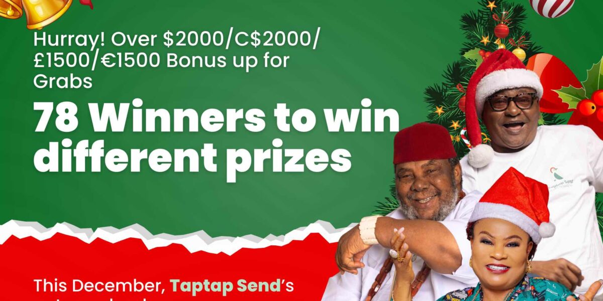 Taptap Send (Money transfer app) is giving away over $/C$2000, £/€1500