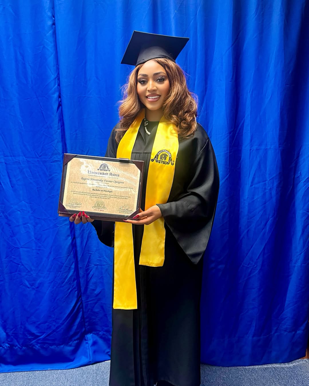 Ned Nwoko celebrates Regina Daniels's graduation with lovely note 