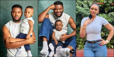 Somadina Adinma rolls out adorable photos with lookalike son, Regina Daniels reacts