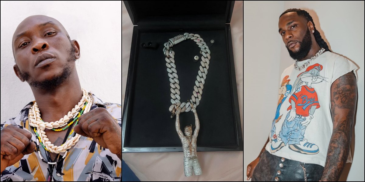 Seun Kuti appreciates Burna Boy as he gifts him a diamond chain