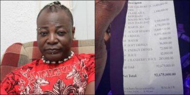 Charly Boy baffled as he shares N92M bill an unknown big man spent at club in one night