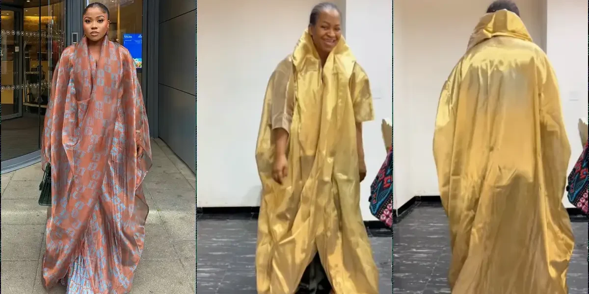 Lady in pain after asking tailor to recreate Veekee James' design