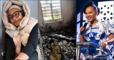 Afolabi denies claims alleging Mercy Aigbe burned house to promote movie