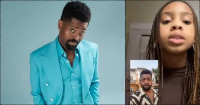 Basketmouth reacts as daughter accuses him of embarrassing family