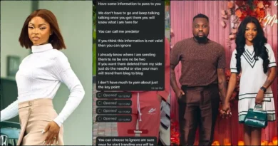 Egungun's wife exposes blackmailer threatening to leak husband's videos