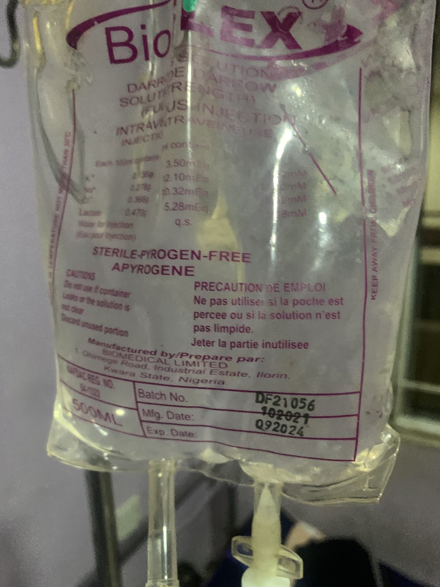 Lady enraged as she discovers that hospital administered expired IV drip to her mother 