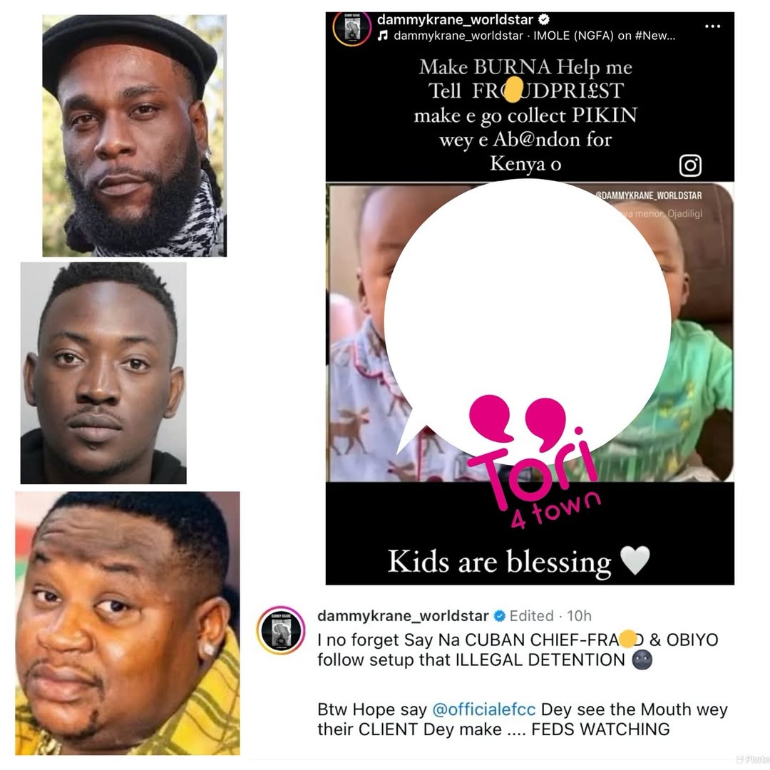  Dami Krane reminds Cubana Chief Priest about abandoned son amidst online brawl