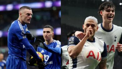 EPL: Leicester City edge Tottenham Hotspur 2-1