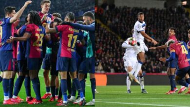 Barcelona held by Lookman's Atalanta, miss out on top spot in Champions League Group