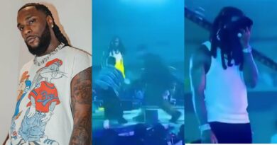 Burna Boy breaks silence following video of him assaulting fan on stage