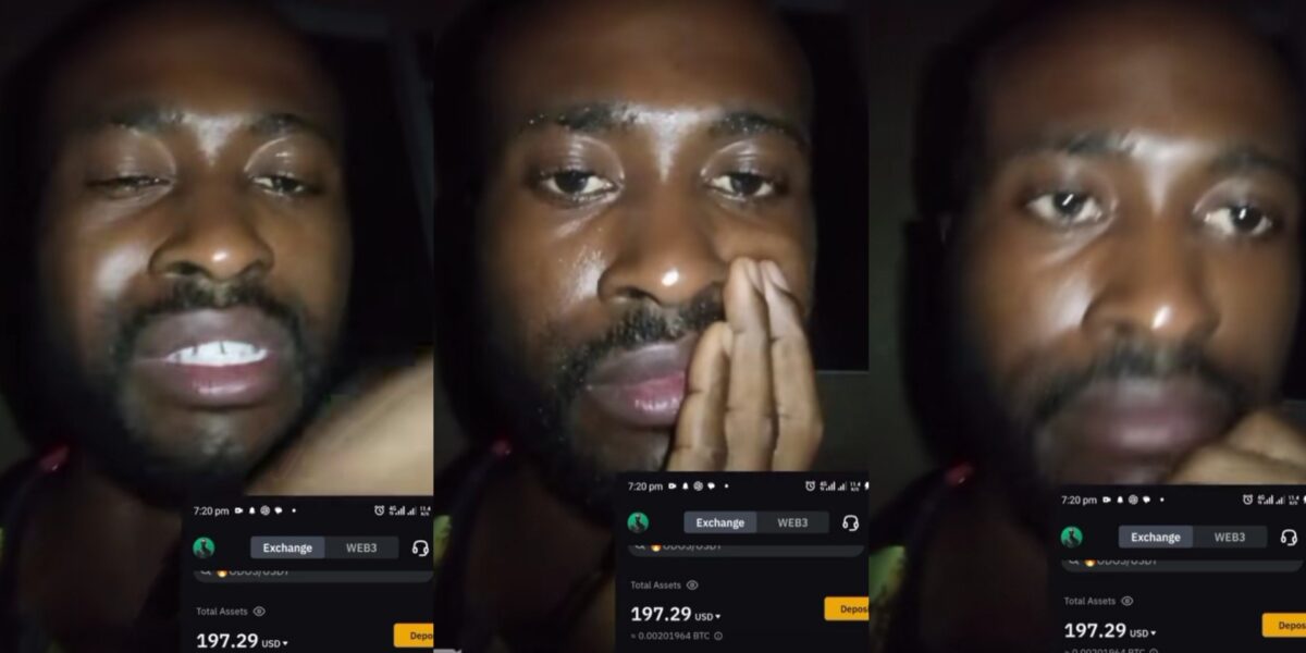 Man cries out as he loses N2M to cryptocurrency after his father gave it to him to start up business