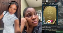 Lady in tears as boyfriend invites her to his wedding