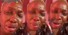 Lady weeps in pain as boyfriend dumps her