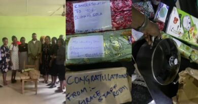 Corper flaunts send forth gifts from PPA as he completes service