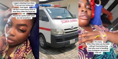 Lady nearly loses her life after eating at popular Port Harcourt restaurant