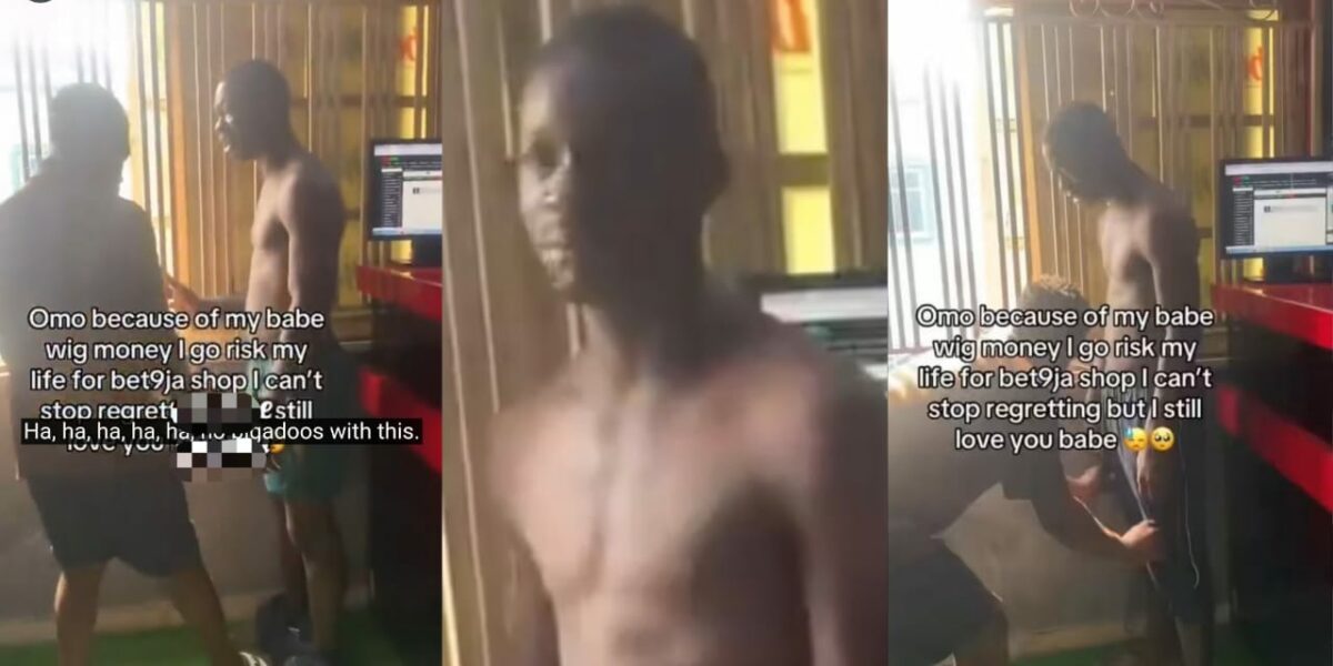 Man stripped at Bet9ja shop after placing ₦5k bet without money